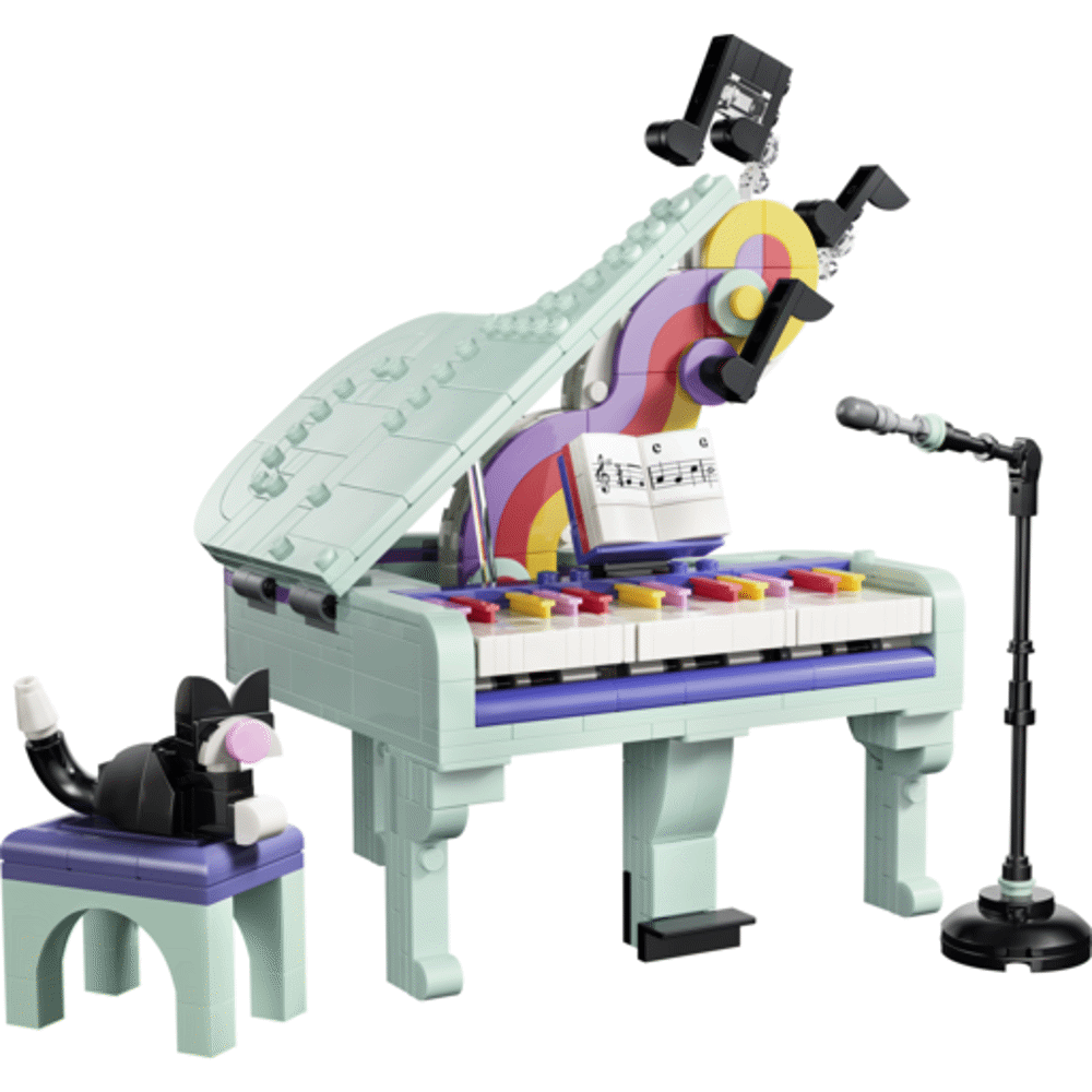 Lego Music Decor Piano With Cat